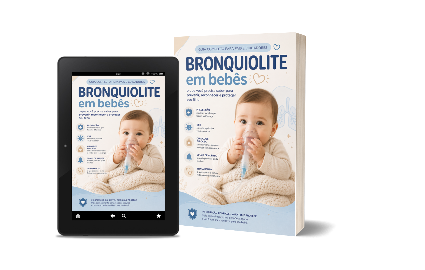 Capa do e-book Bronquiolite — Guia Completo para Mães